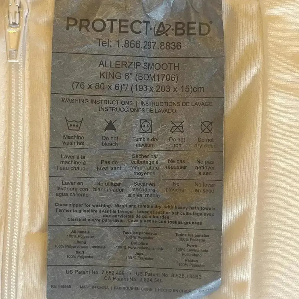 Protect-A-Bed‎ Mattress Protector - Waterproof & Hypoallergenic